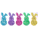 Colourful Bunny Stickers